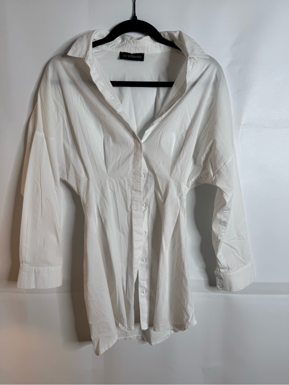 OW Intimates White Button-Down Blouse